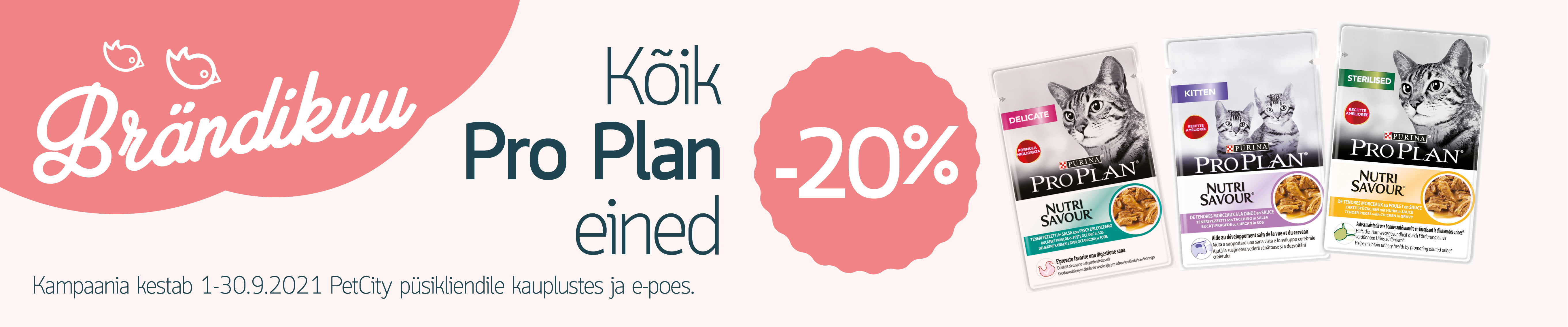 PRO PLAN kassieined -20% PRO PLAN kassieined -20%