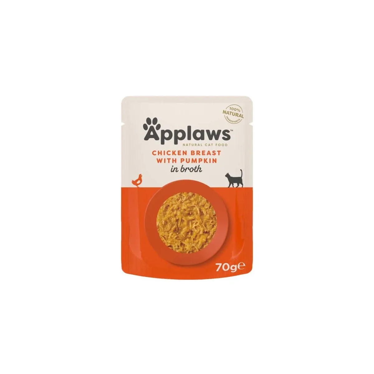 Applaws kassi einekotike, kana/kõrvits, 70 g - Tootepilt