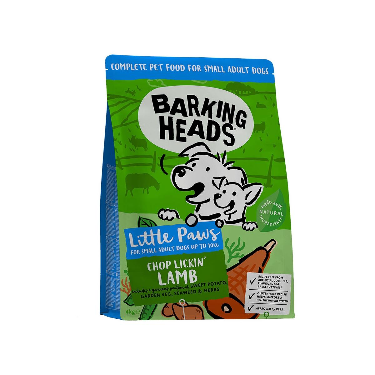 Barking Heads Chop Lickin Lamb koeratoit, väike tõug 4 kg