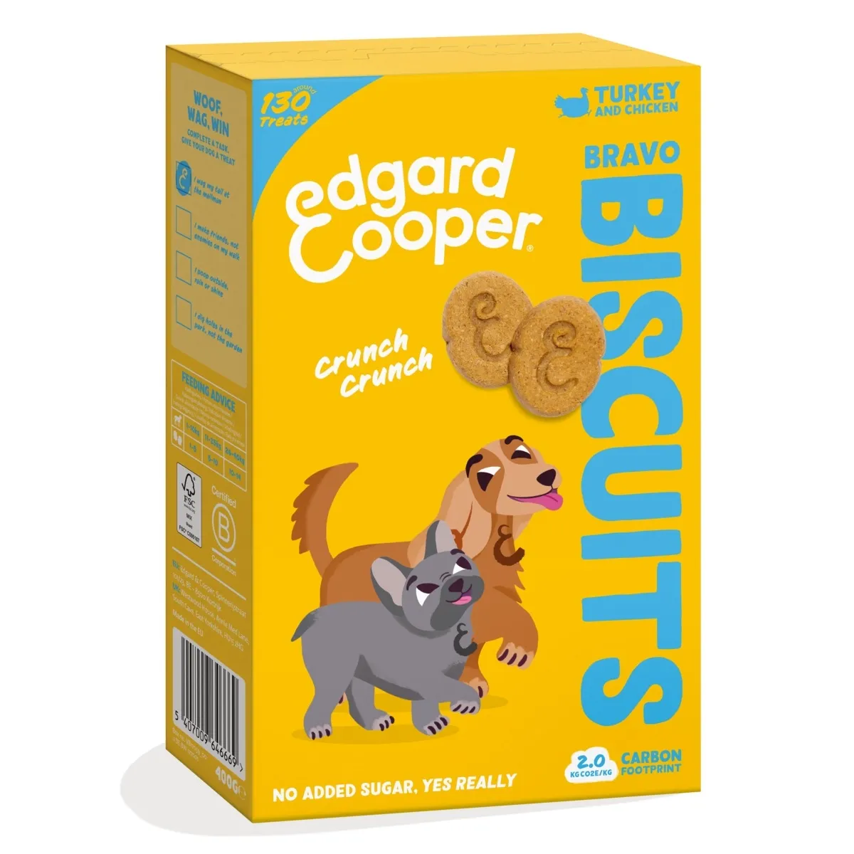 Edgard Cooper koera küpsised, kalkun/kana, 400 g - Tootepilt