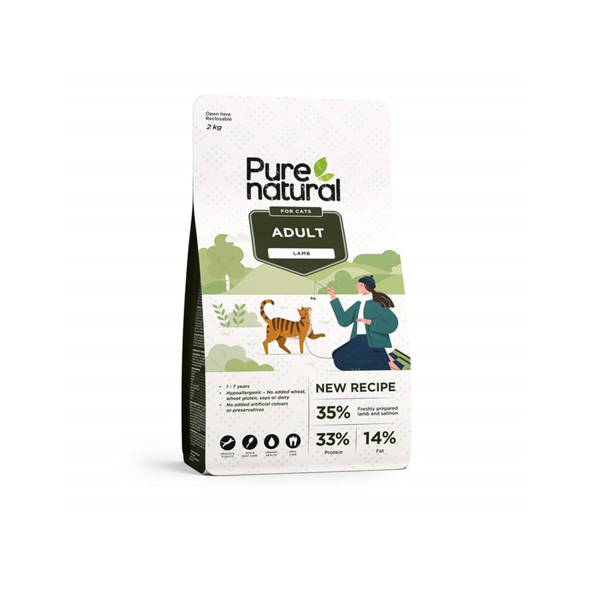 Purenatural kassi kuivtoit, lammas, 2 kg - Tootepilt 1