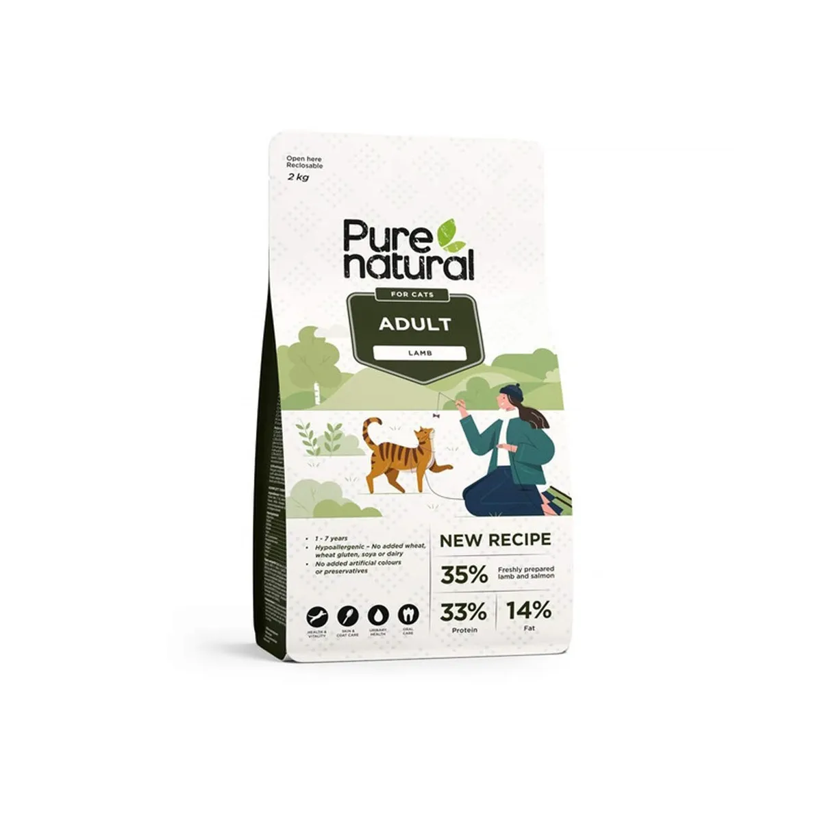 Purenatural kassi kuivtoit, lammas, 2 kg - Tootepilt 1