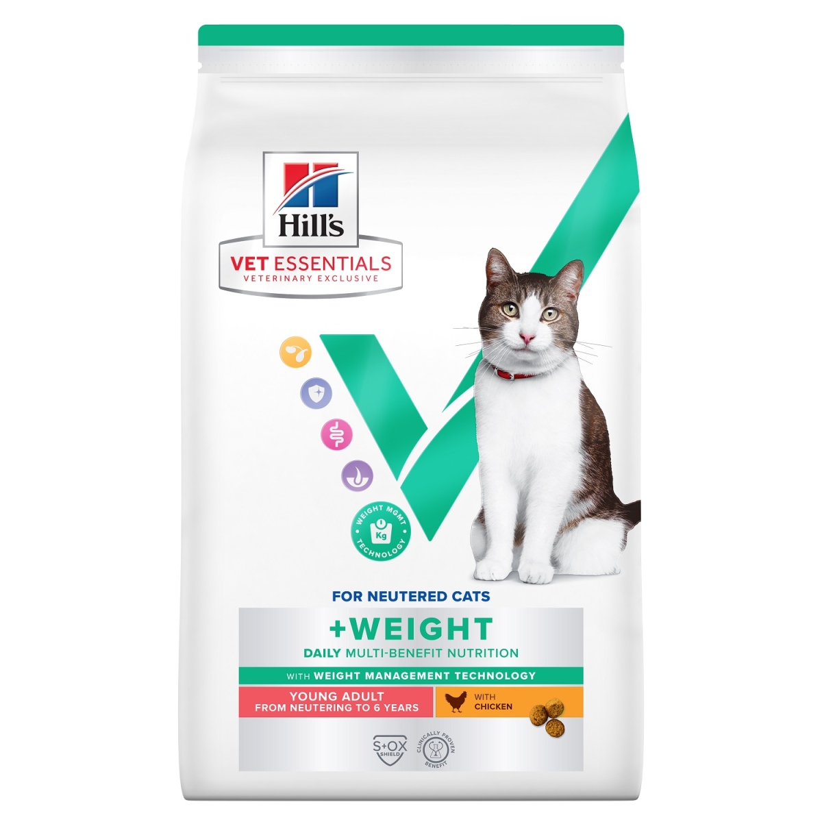 Hill's VE MB+Weight kuivtoit noortele kassidele kanaga 1,5 kg - Tootepilt