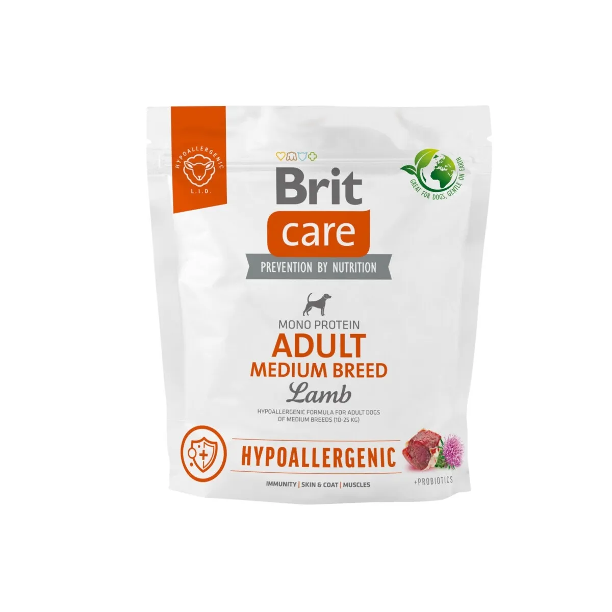 Brit Care kuivtoit keskmist tõugu koerale, lammas/riis, 1 kg - Tootepilt