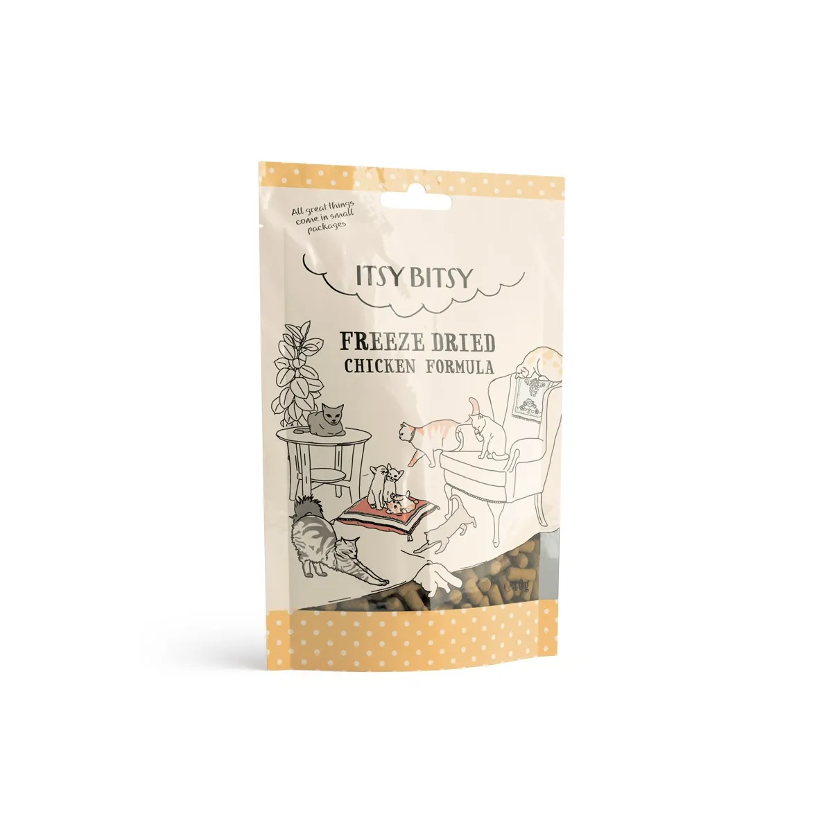 ItsyBitsy külmkuivatatud maius kassile, kana, 40 g - Tootepilt