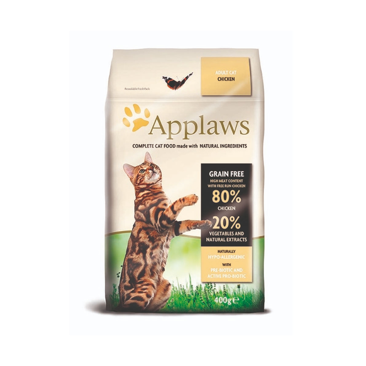 Applaws kuivtoit kassidele, kanalihaga 400 g
