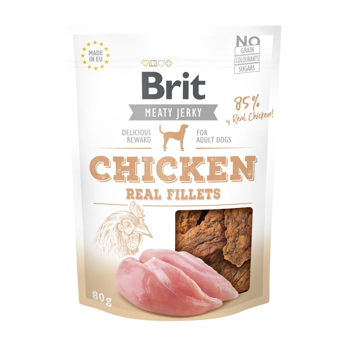Brit Care Real Fillets koera maius, kana, 80 g - Tootepilt