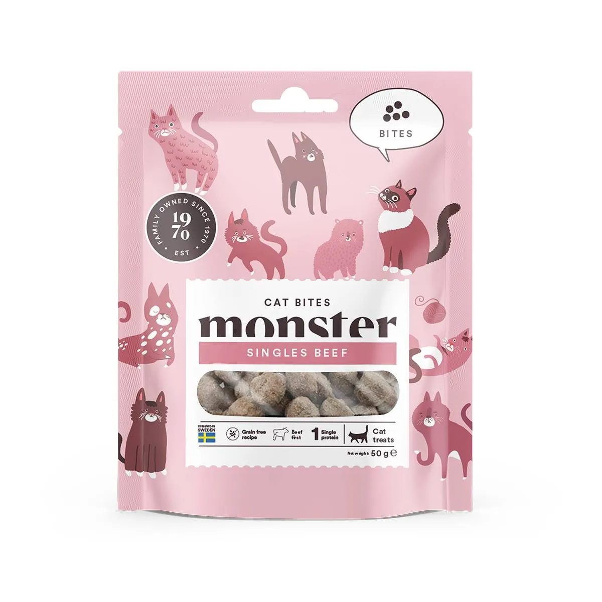 Monster Cat kassi maius, veis, 50 g - Tootepilt