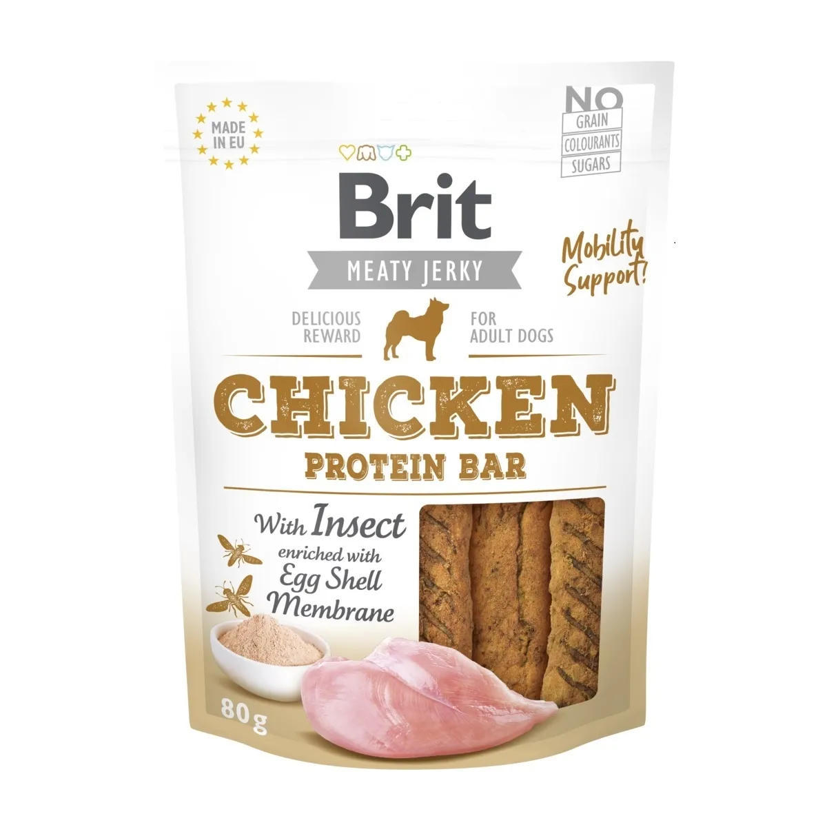 Brit Care Protein Bar koera maius, kana/putukad, 80 g - Tootepilt