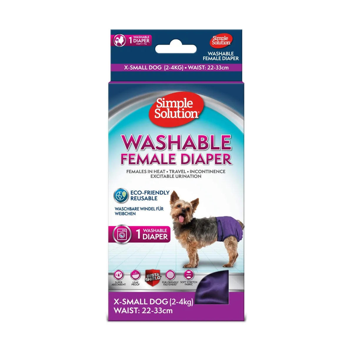 Simple Solution pestav mähe emasele koerale, XS, lilla - Tootepilt