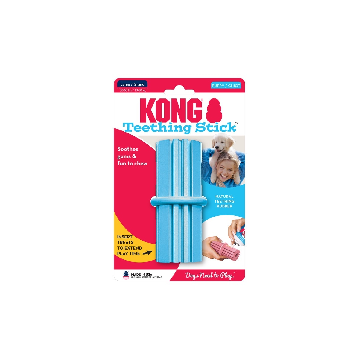 Kong Puppy Teething Stick mänguasi kutsikatele, L