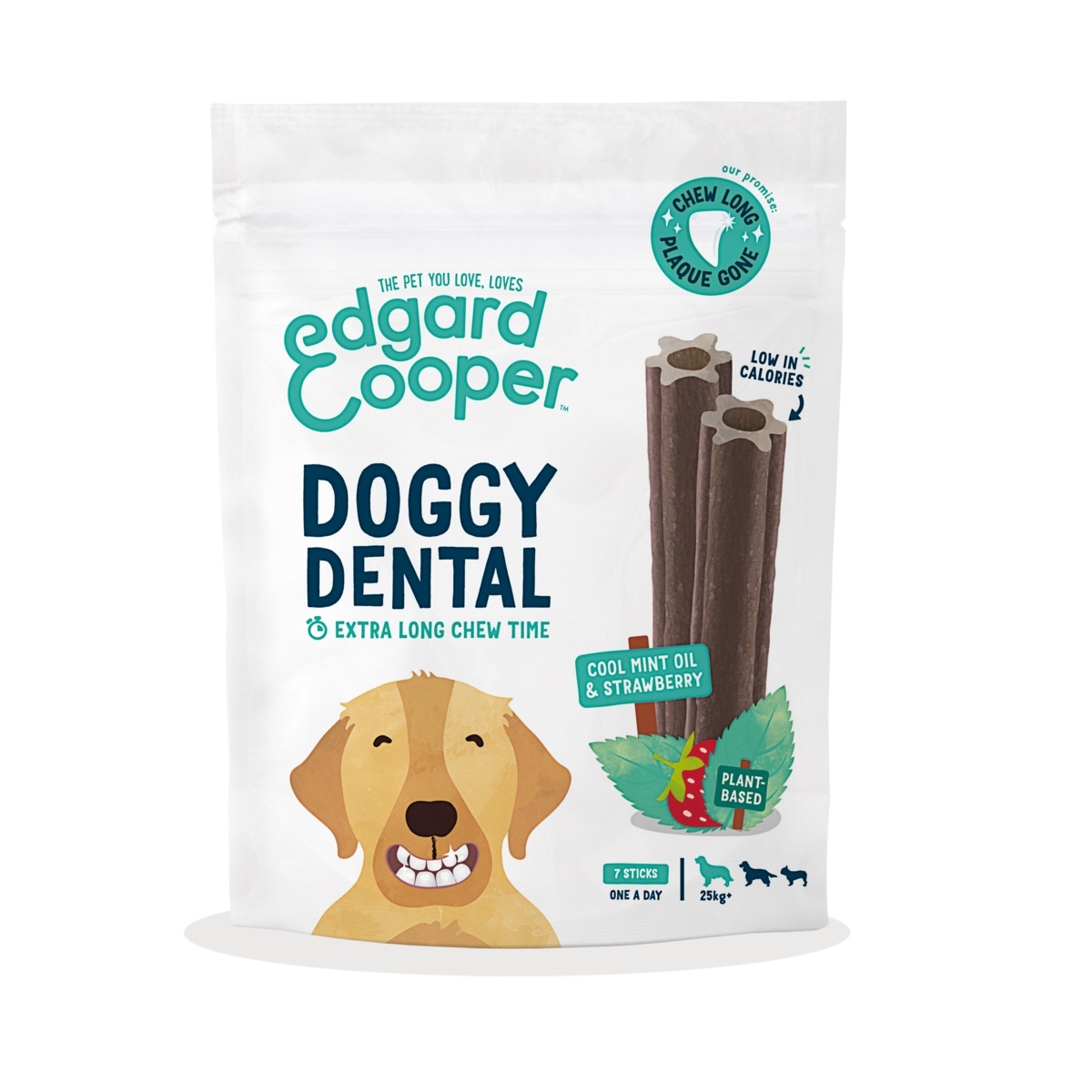 Edgard Cooper Dental koera maius, maasikas/münt, L, 240 g - Tootepilt