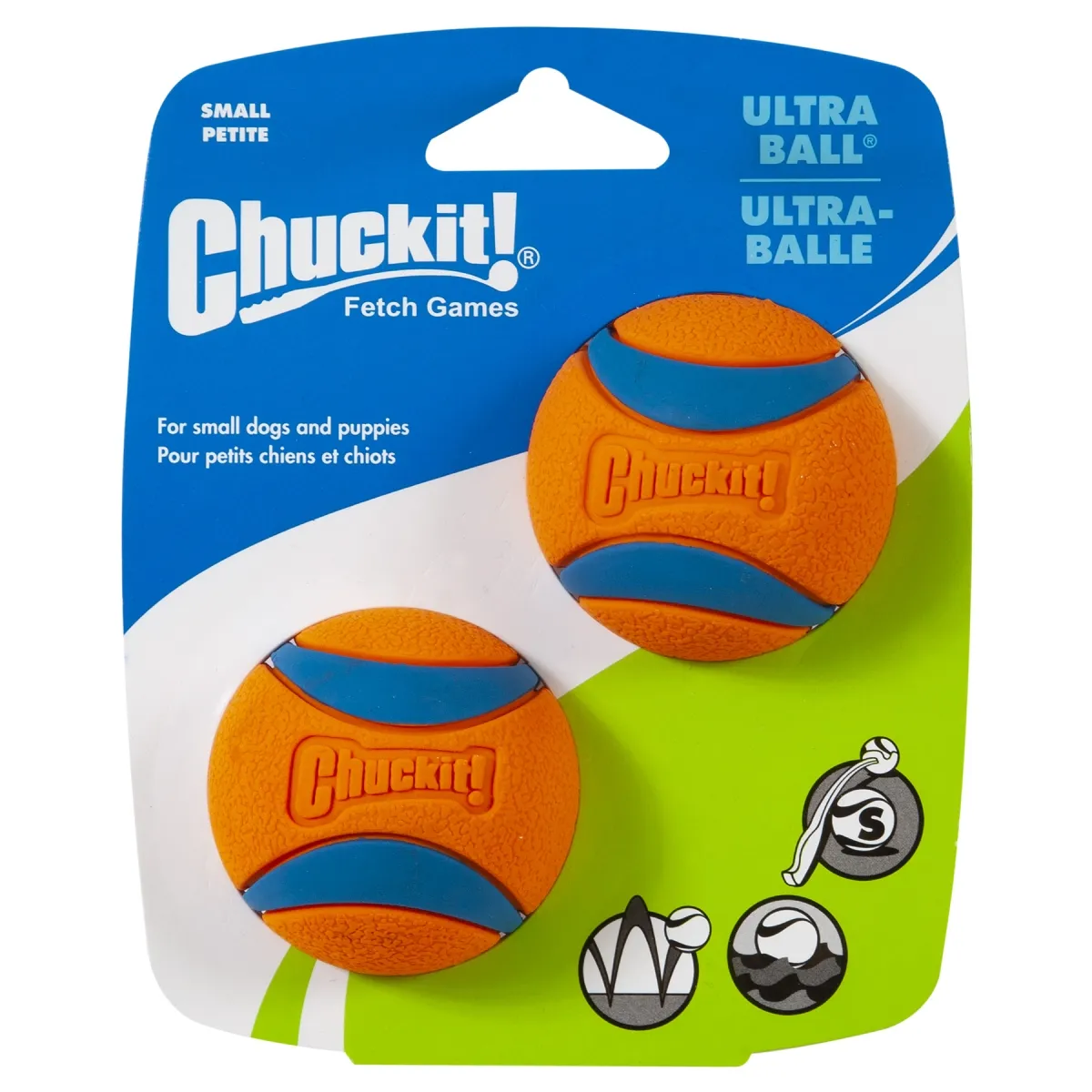Chuckit Ultra koera mänguasi, pall S 2tk - Tootepilt