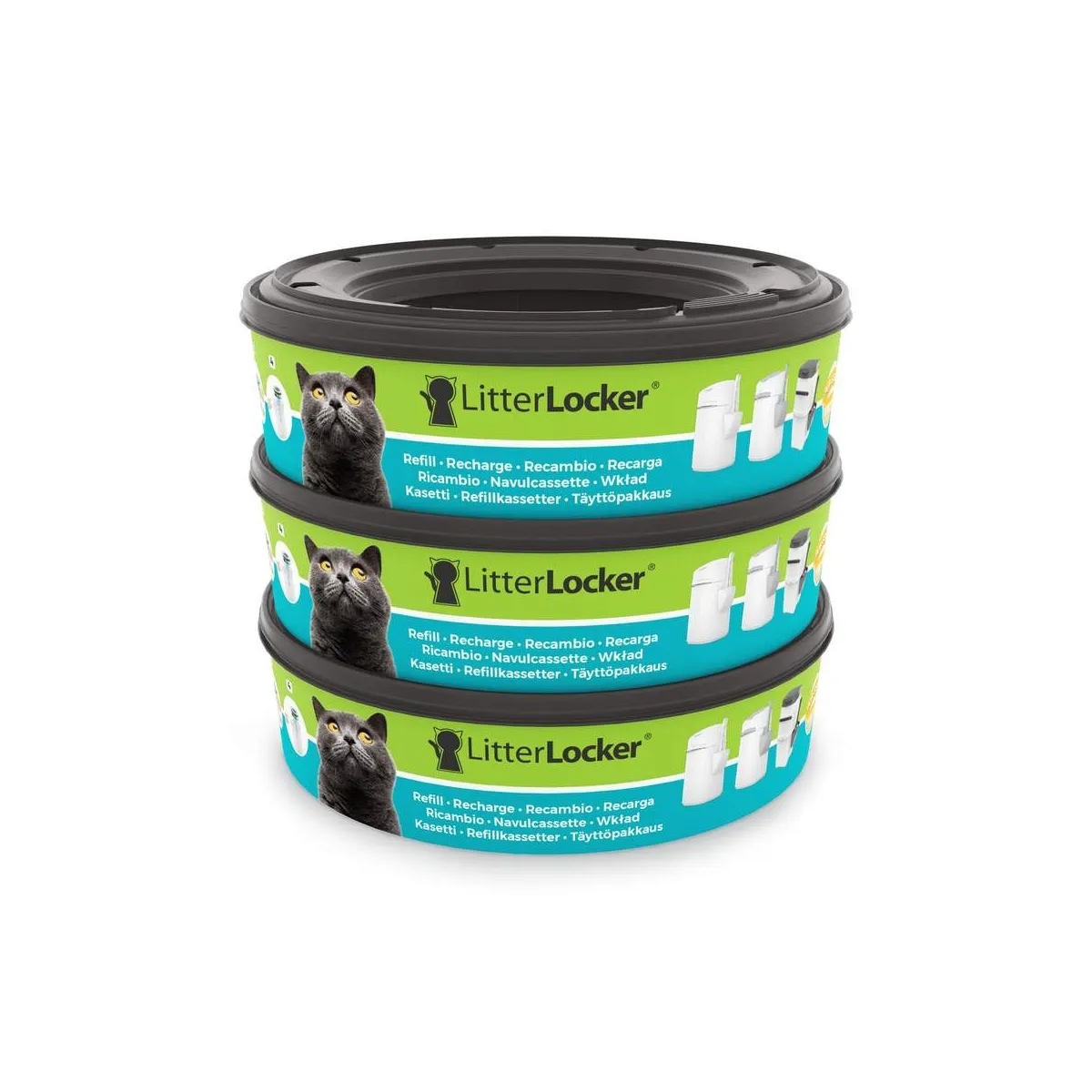 Litterlocker Design kilekotid, 17 x 5 cm, 3 tk - Tootepilt
