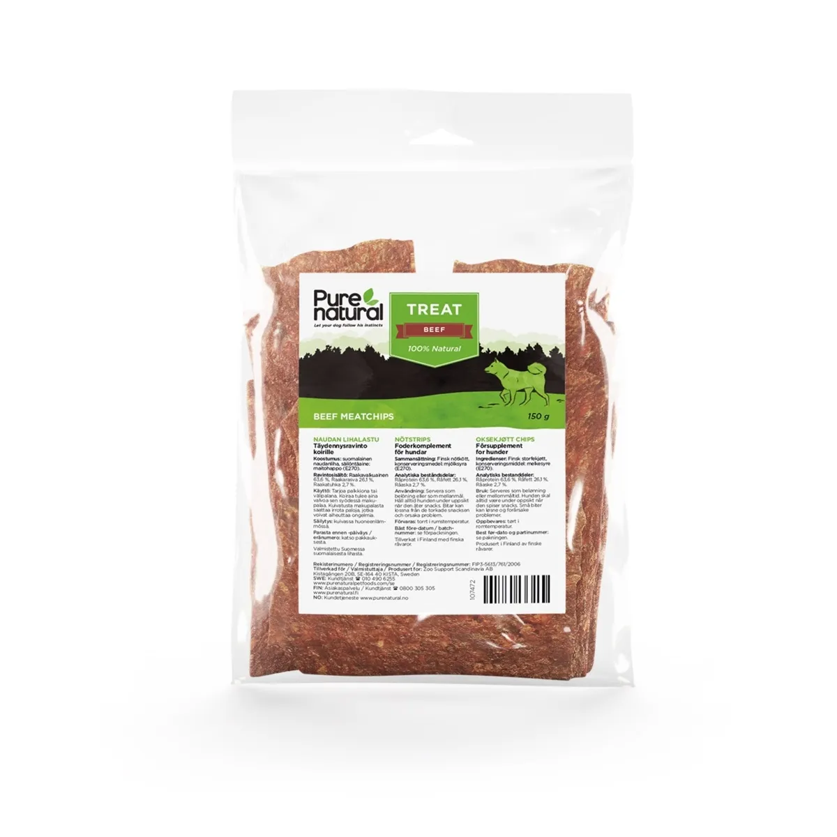 Purenatural koera maius, veiseliha, 150 g - Tootepilt