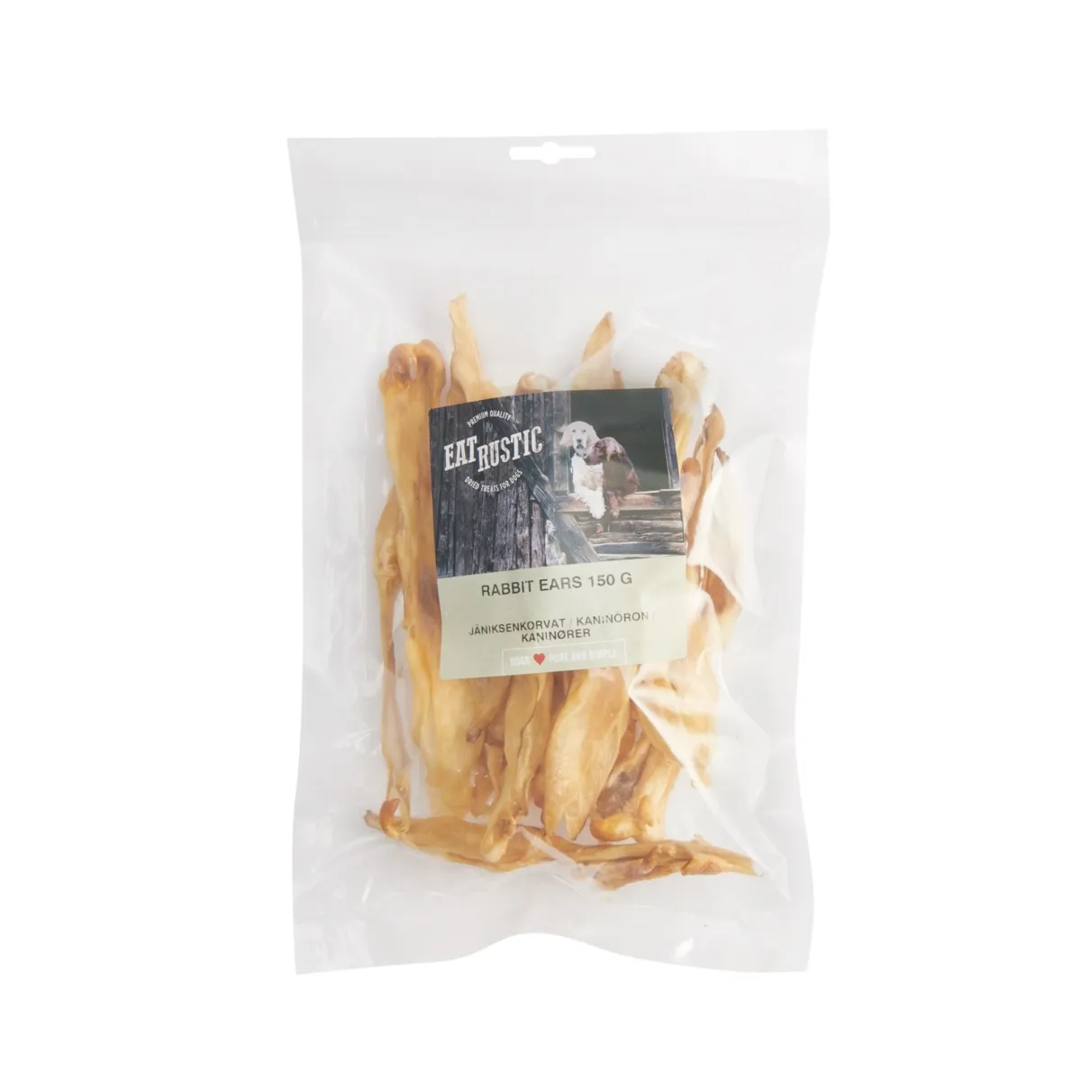 Eat Rustic koera maius, küülikukõrvad, 150 g - Tootepilt 1