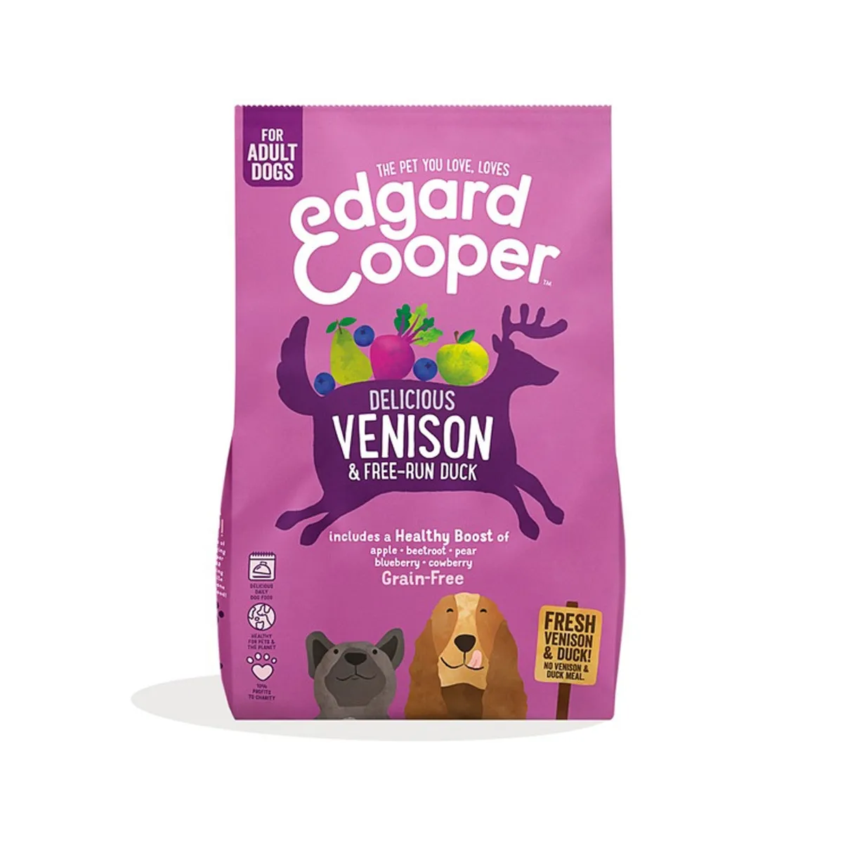 Edgard Cooper kuivtoit koerale hirve- ja pardilihaga 700 g - Tootepilt
