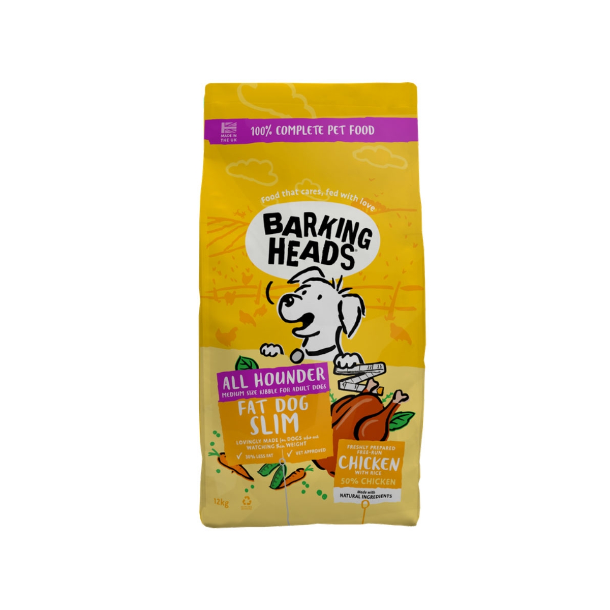 Barking Heads koeratoit Fat Dog Slim, 12 kg