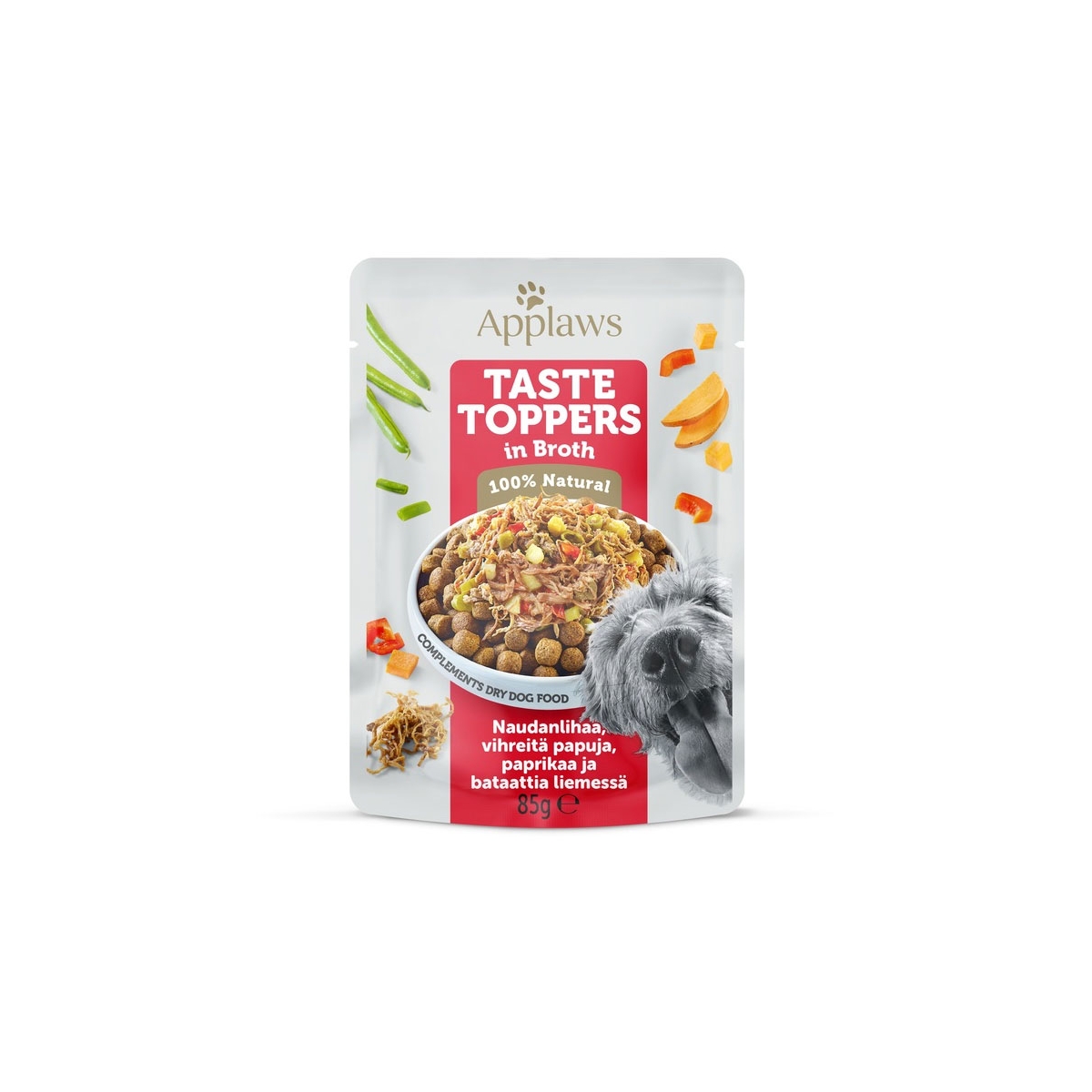 Applaws Taste Toppers einekotike koertele veise ja köögiviljadega, 85g - Tootepilt