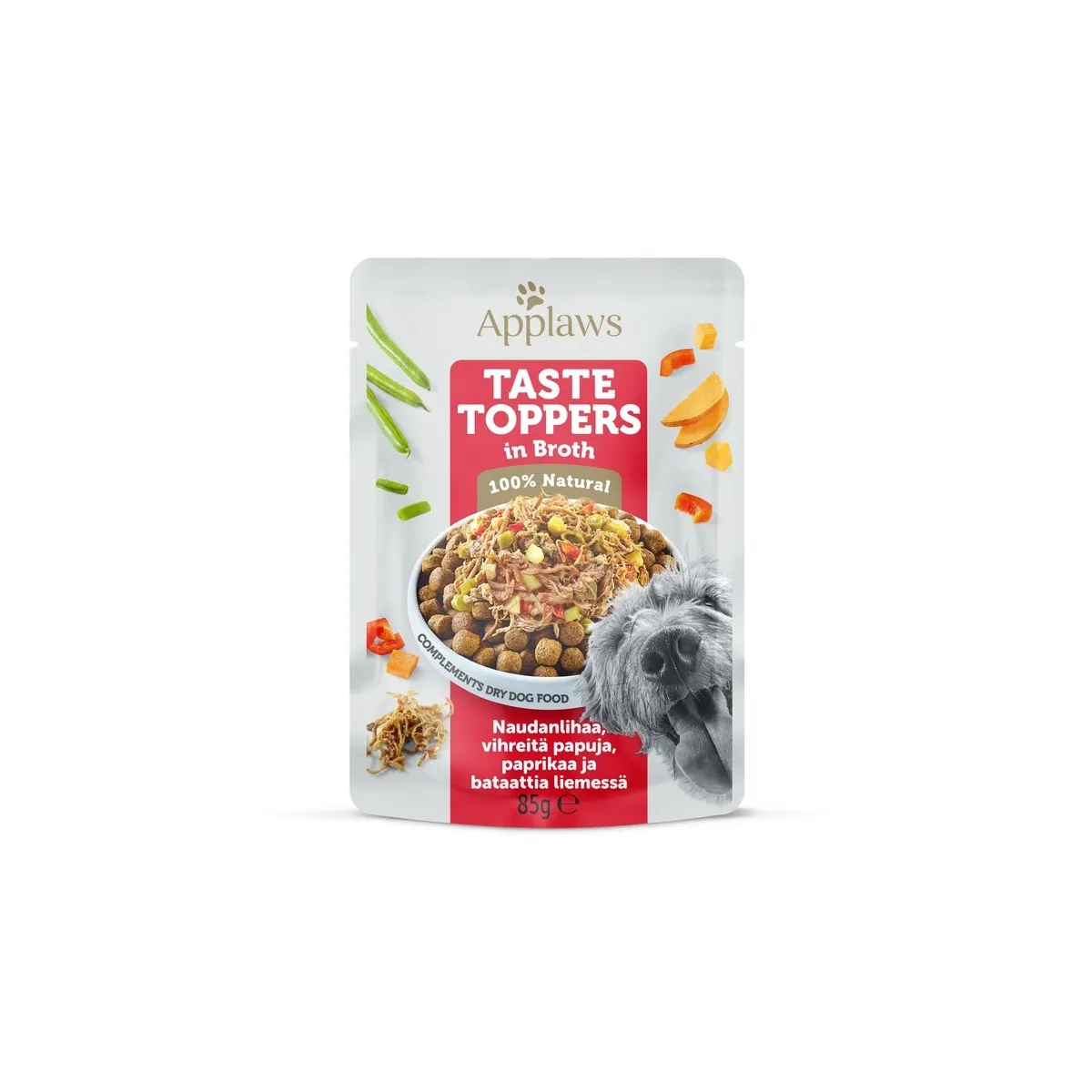 Applaws Taste Toppers einekotike koertele veise ja köögiviljadega, 85g - Tootepilt