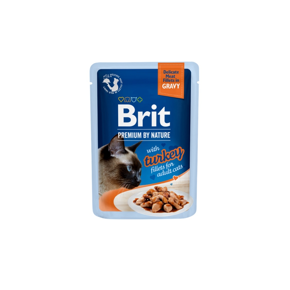 Brit Premium Delicate einekotike kassidele, kalkun kastmes 85 g - Tootepilt