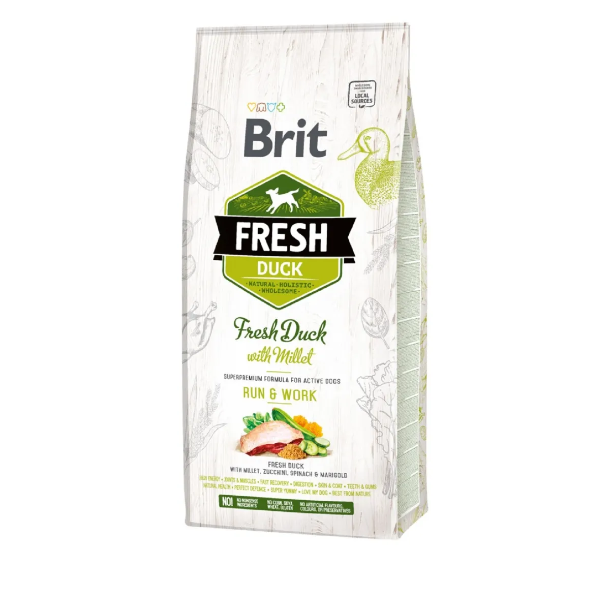Brit Fresh Active Run & Work koera kuivtoit, part/hirss, 12 kg - Tootepilt