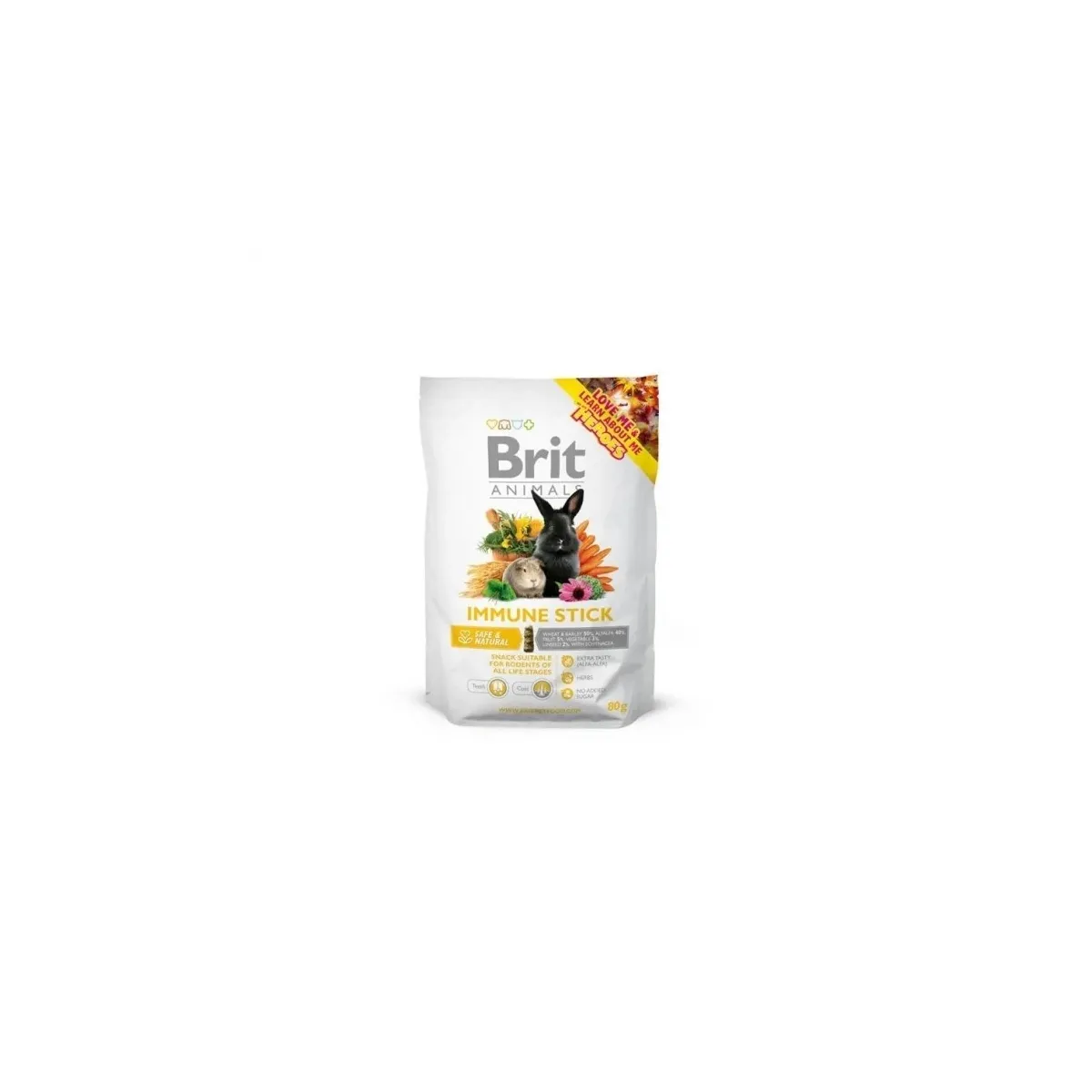 Brit Animals Immune maiusepulk närilistele, 80 g - Tootepilt