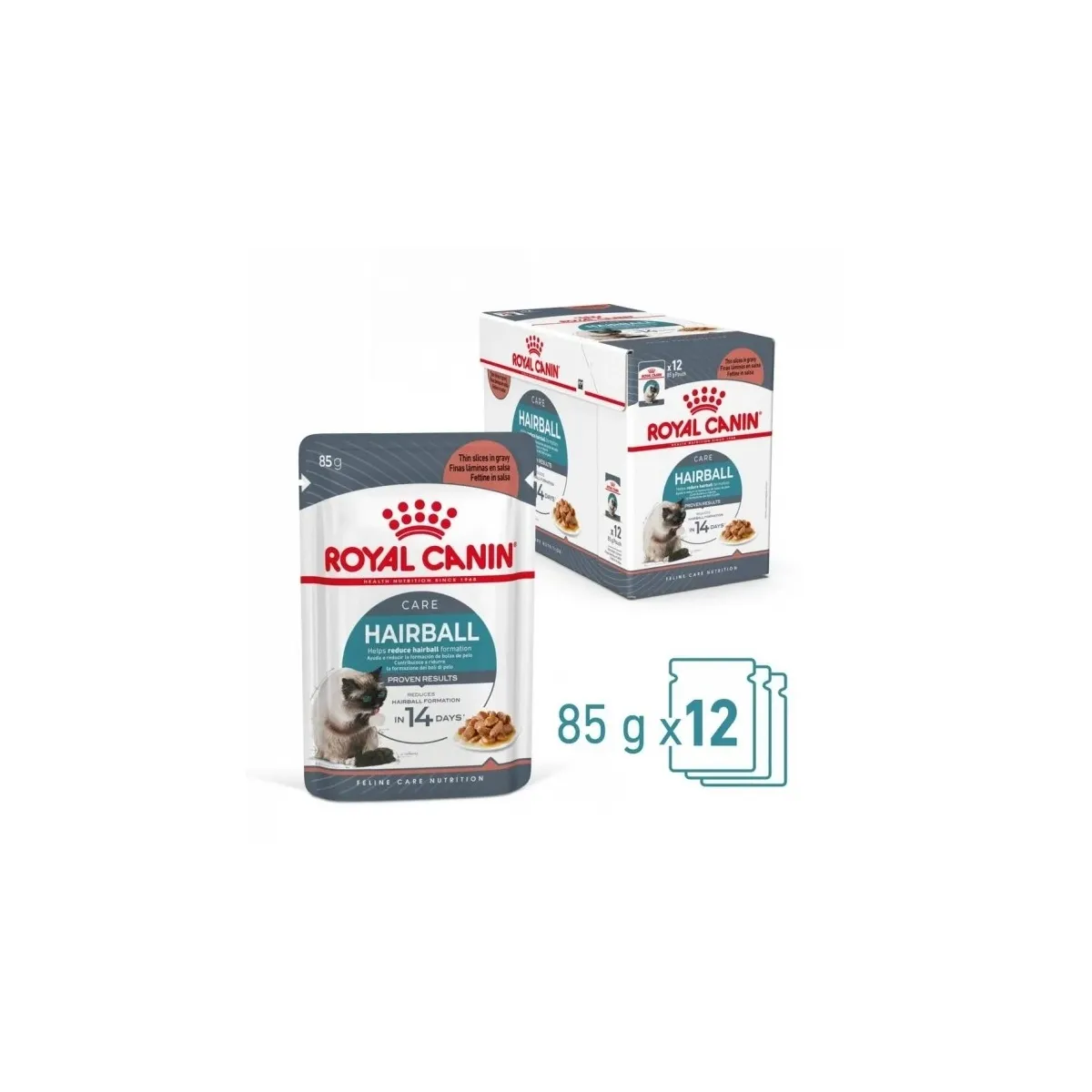 Royal Canin kassi einekotike kastmes Hairball 12 x 85 g - Tootepilt