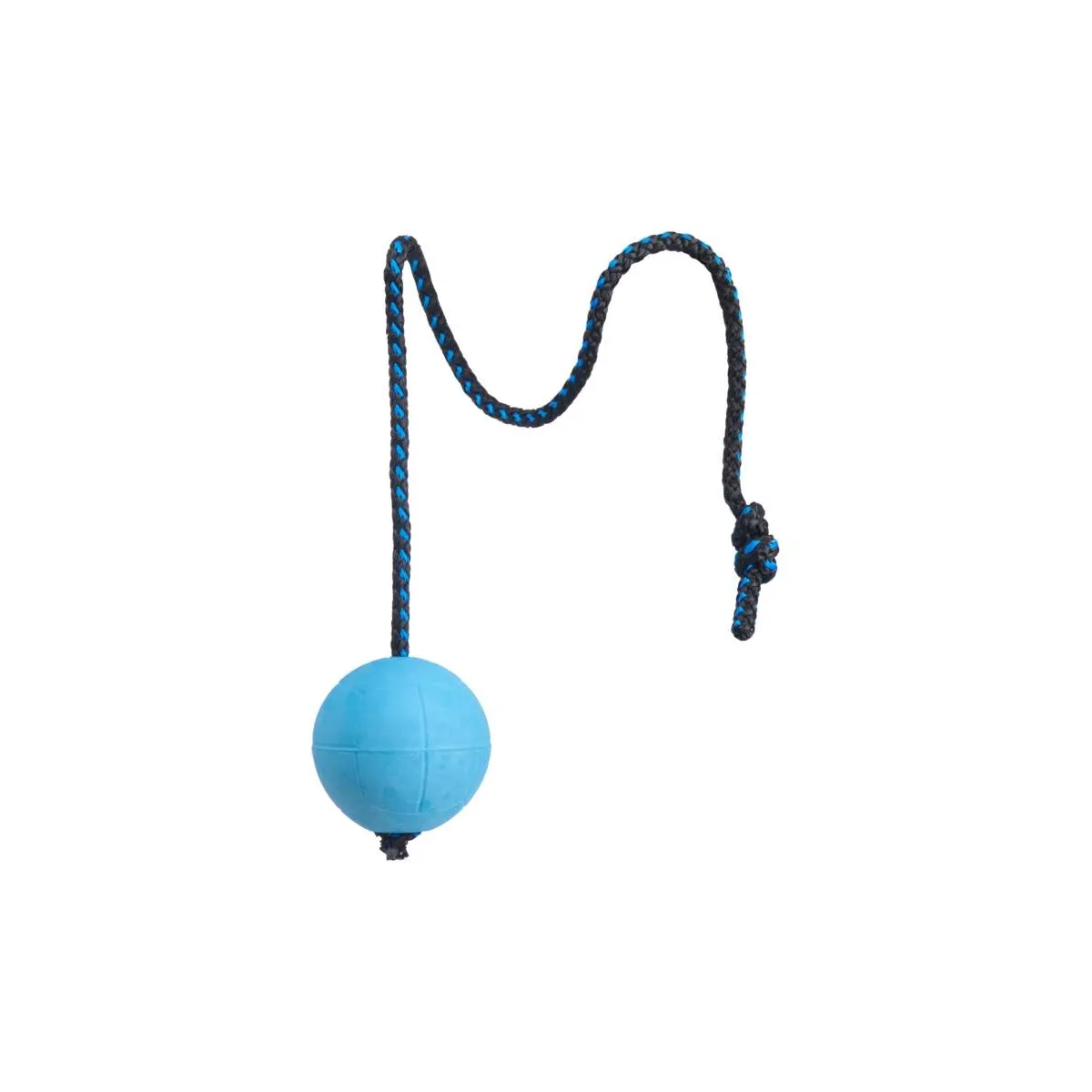 Pro Dog Soft Rubber kummipall nööriga, 60 cm, türkiis - Tootepilt