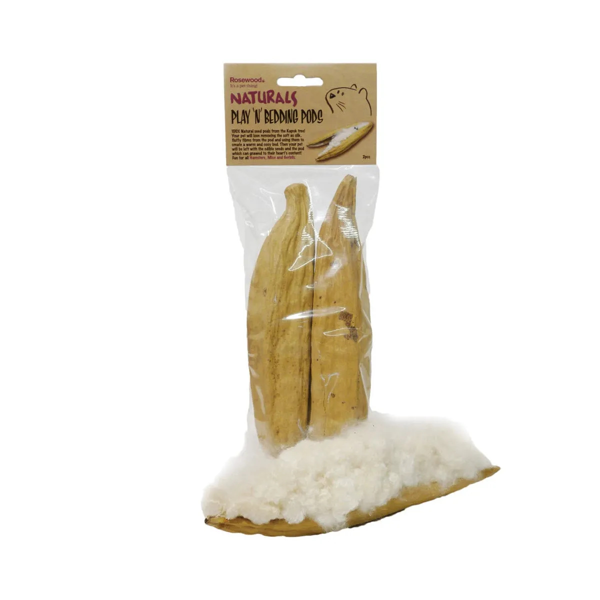 Rosewood Naturals Play'n'Bedding pesamaterjal 2 tk väikeloomadele - Tootepilt