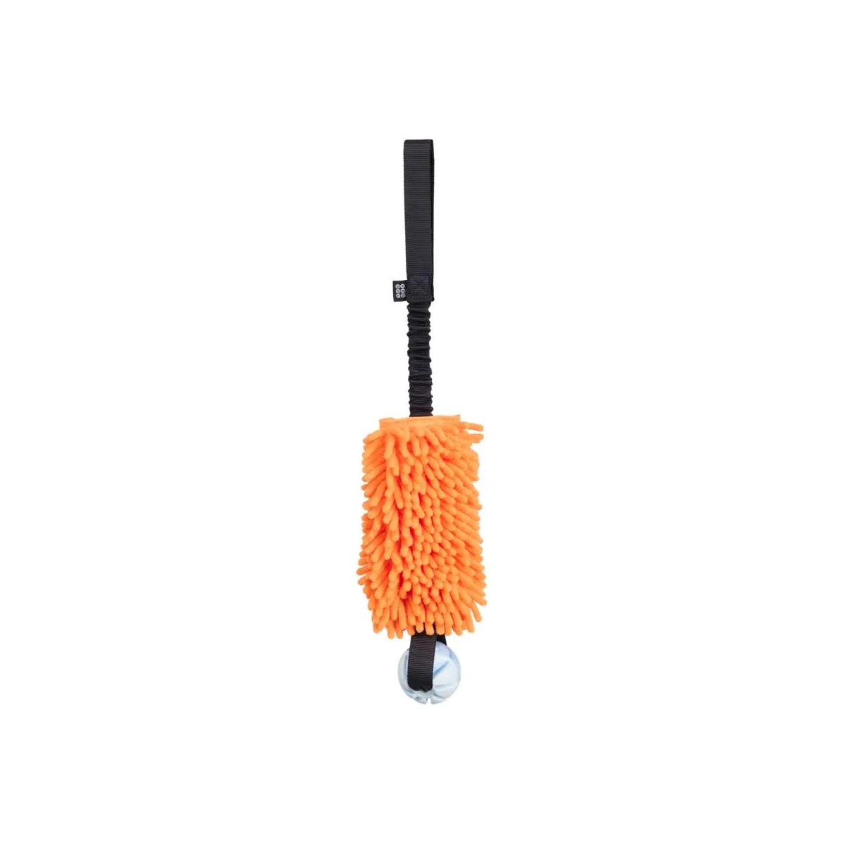 Pro Dog Bungee Mop koera mänguasi, käepidemega pall, must/oranž - Tootepilt