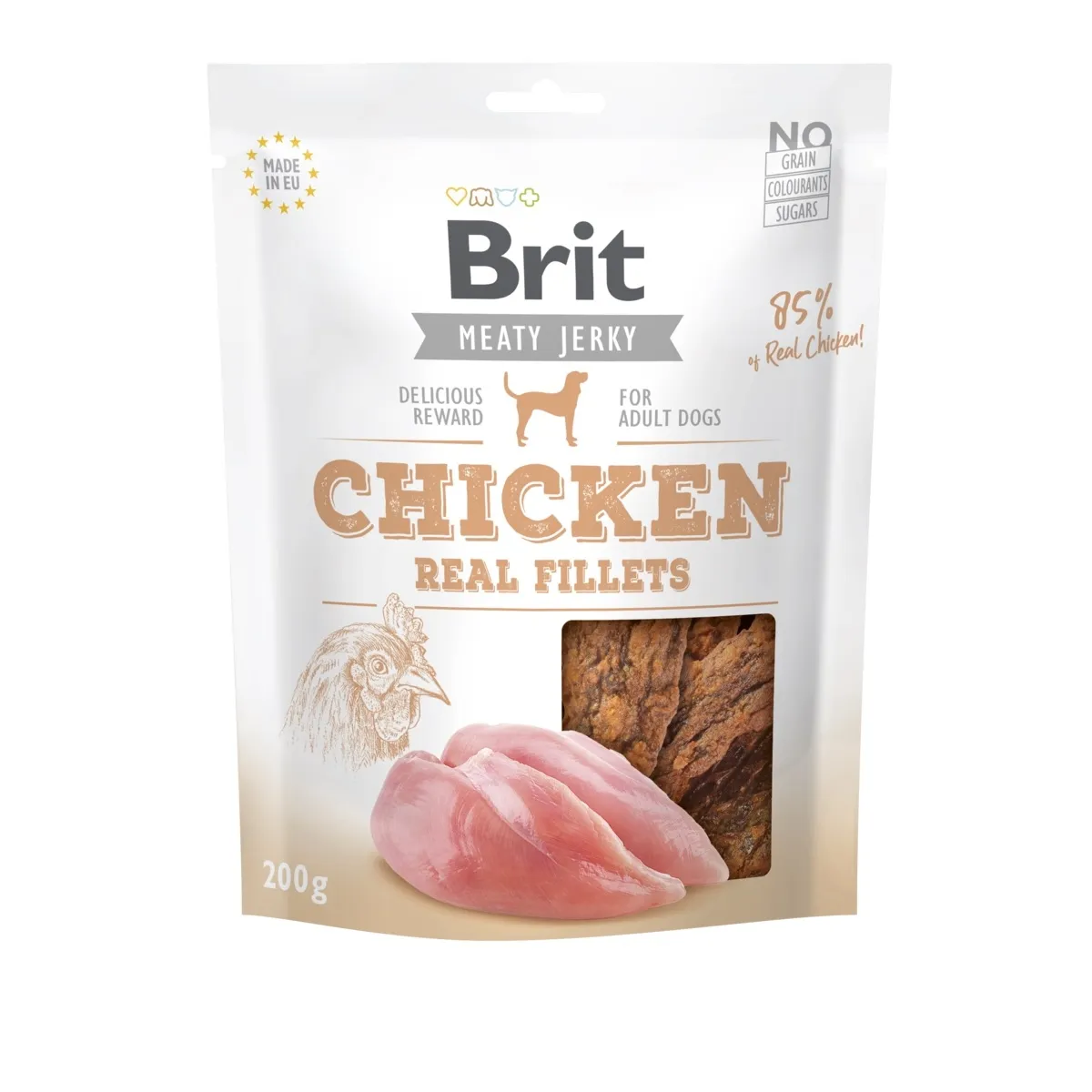 Brit Care Real Fillets koera maius, kana, 200 g - Tootepilt