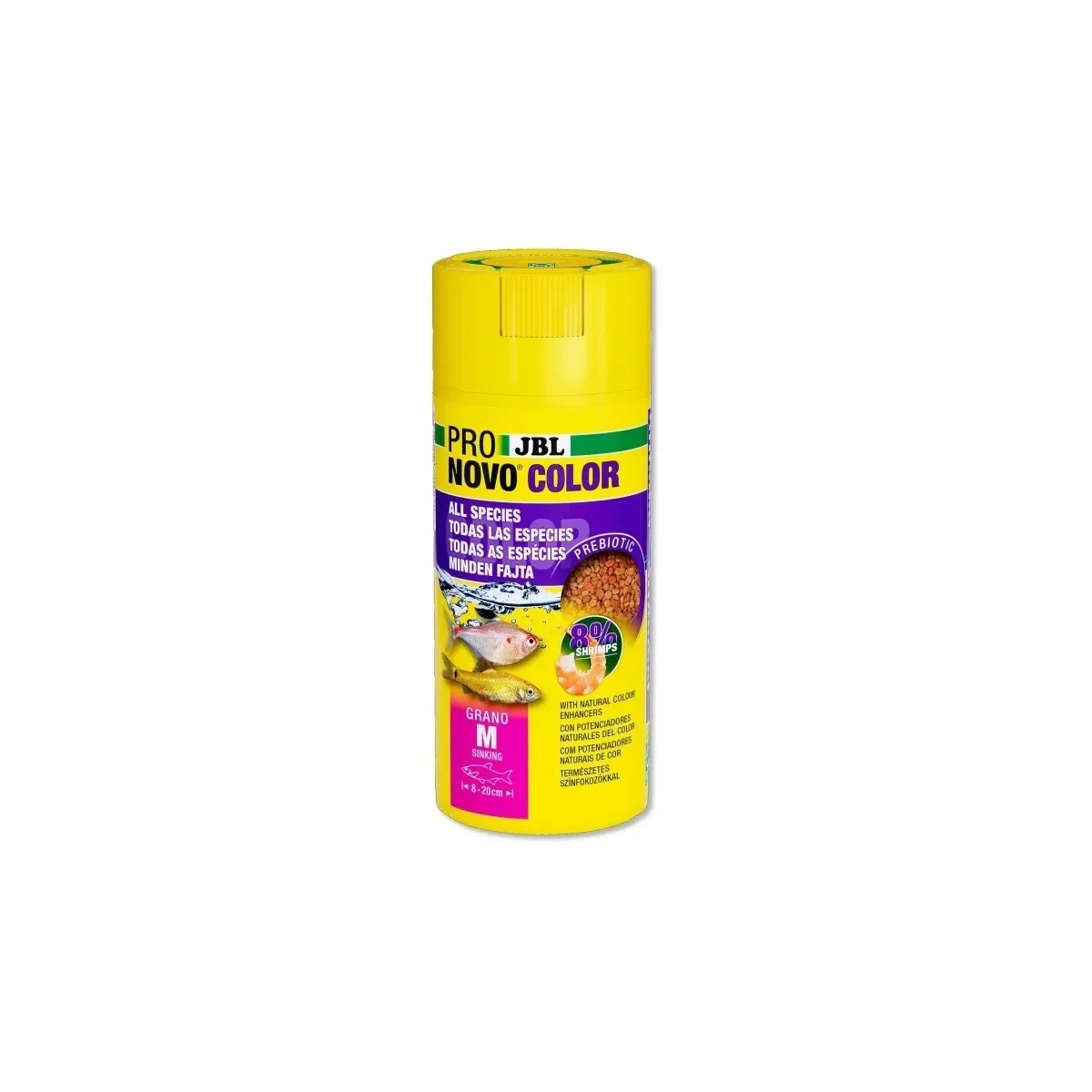 JBL Pronovo Color Grano graanulsööt M 250 ml Click-doseerijaga - Tootepilt 1
