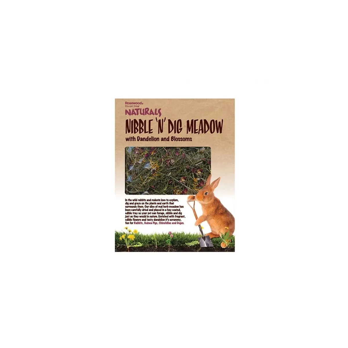 Rosewood Nibble'n'Dig maiusealus väikeloomadele - Tootepilt 1