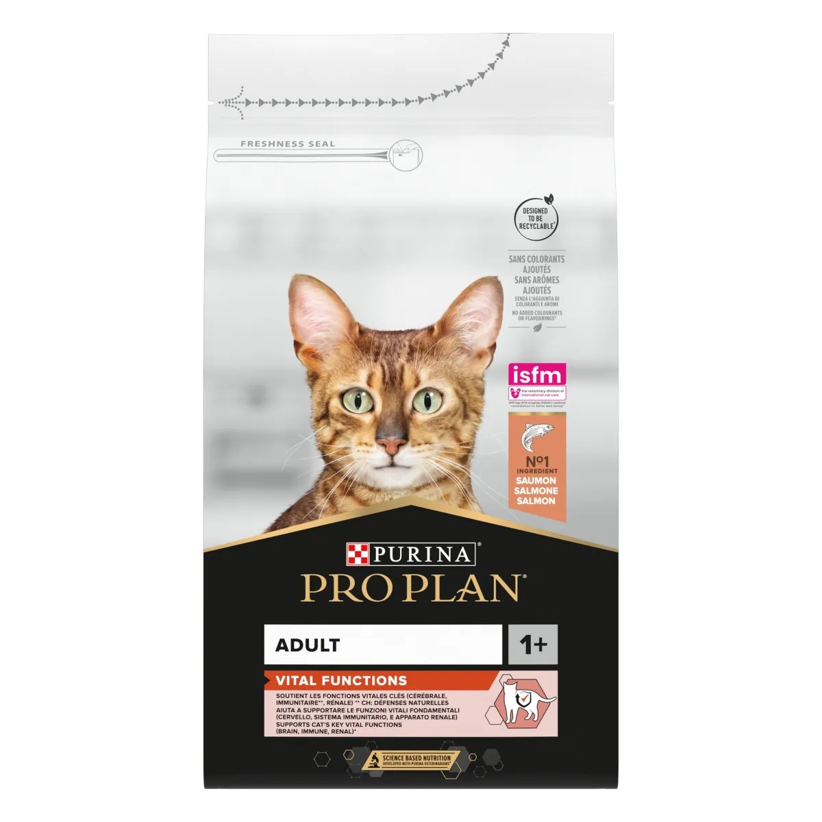 Purina PRO PLAN kassitoit Adult Vital Funk lõhega, 1,5kg - Tootepilt