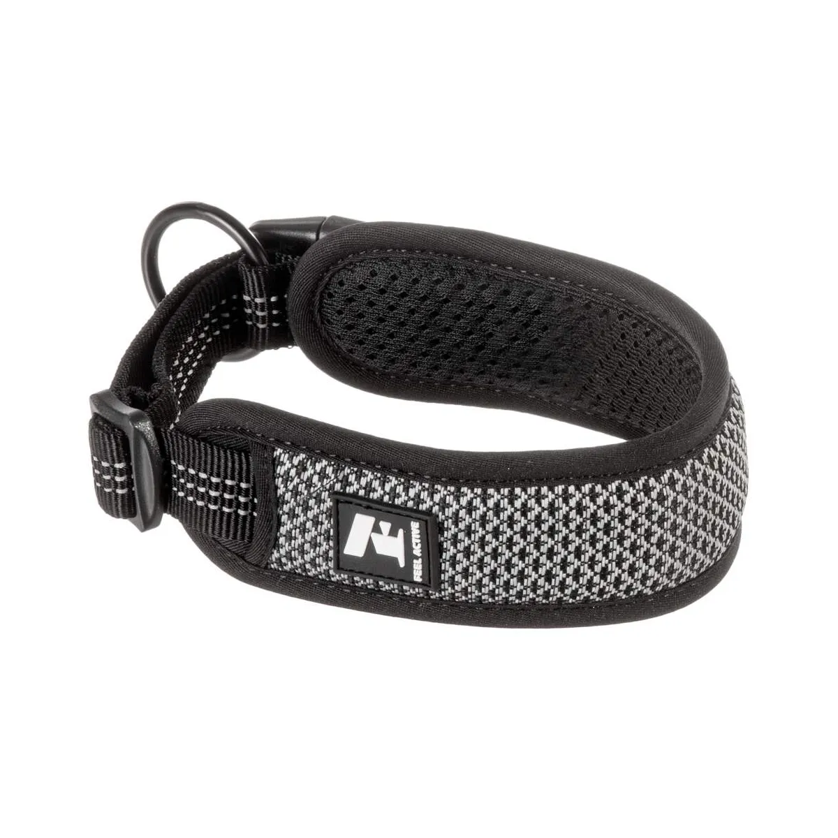 Feel Active koera kaelarihm helkuriga, 55-65 cm, must - Tootepilt 1