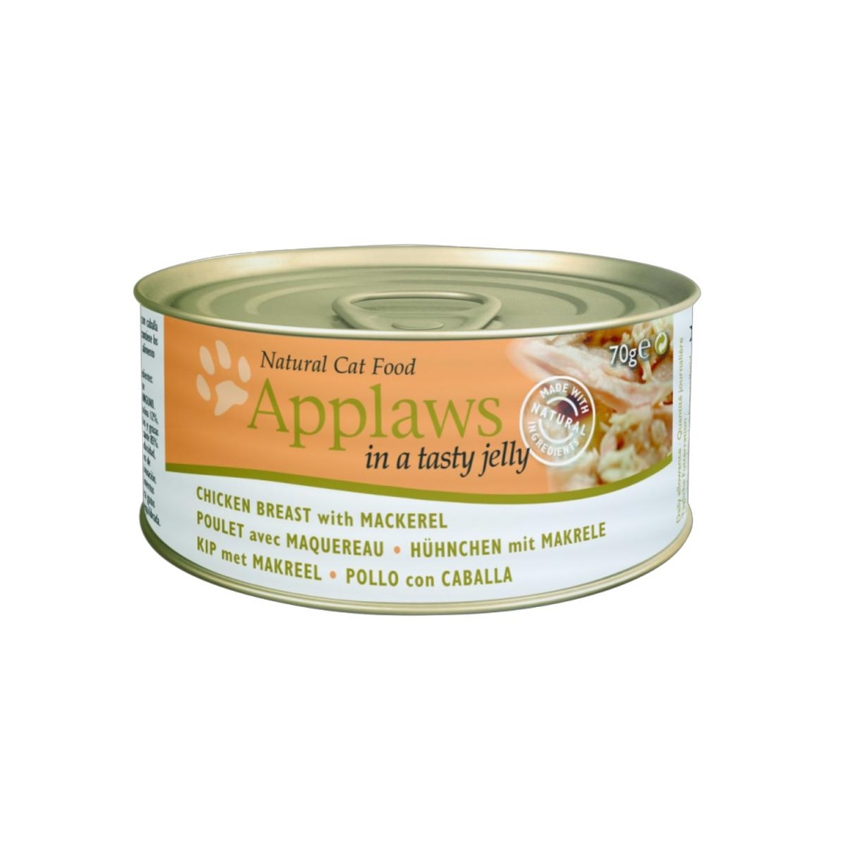 Applaws konserv kassidele, kana ja makrell želees, 70 g