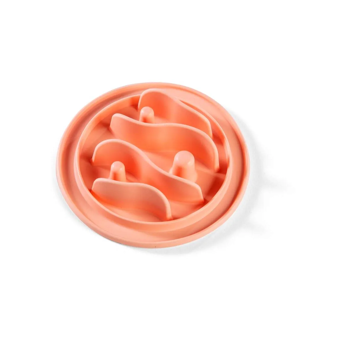 Little & Bigger kauss aeglaseks söömiseks S korall 15 cm - Tootepilt