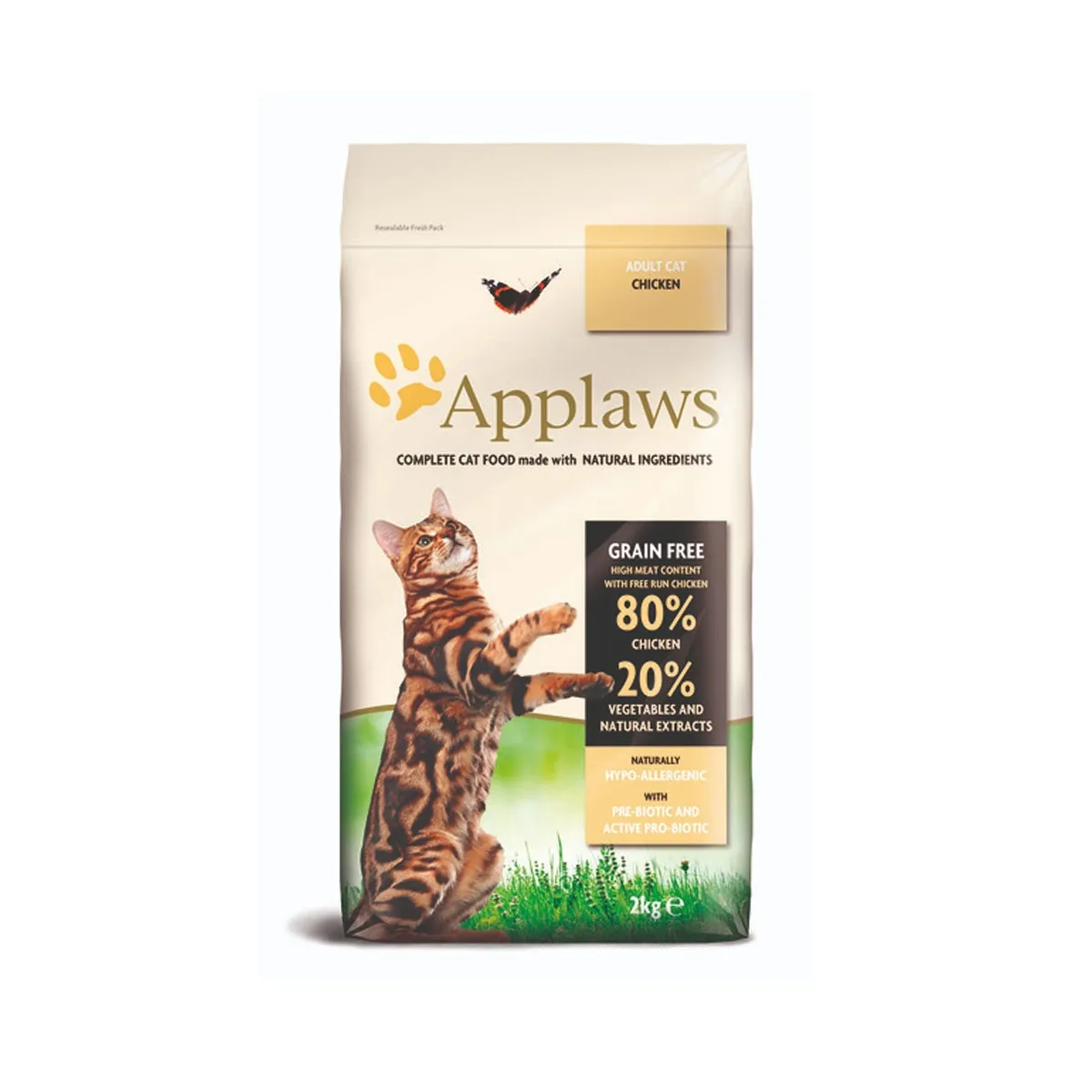 Applaws kuivtoit kassidele, kanalihaga 2 kg - Tootepilt 1