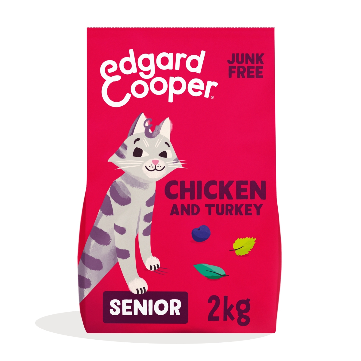 Edgard Cooper Senior kuivtoit eakatele kassidele, kana/kalkun, 2 kg - Tootepilt