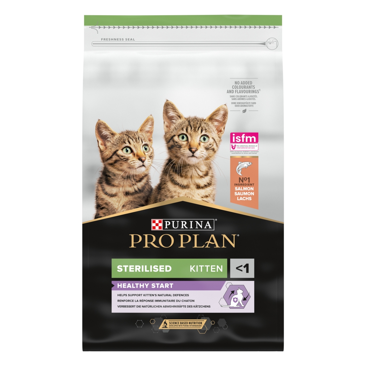 Purina PRO PLAN STERELISED KITTEN kassipoja toit lõhega, 10 kg - Tootepilt