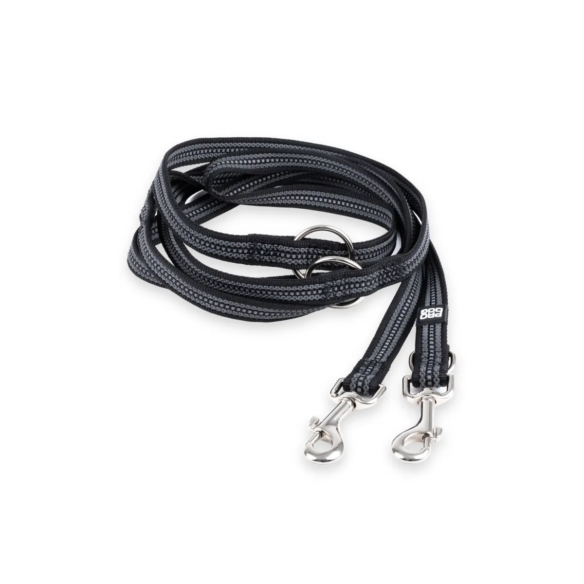 Pro Dog Multi koera jalutusrihm helkuriga, 2 x 300 cm, must - Tootepilt