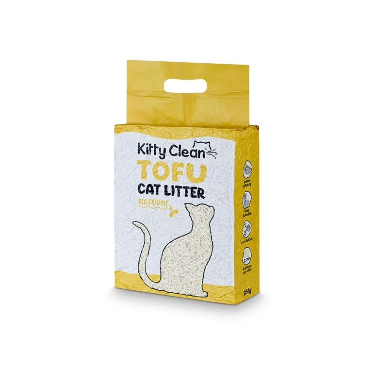 Kitty Clean kassiliiv Tofu Natural 2,5 kg - Tootepilt