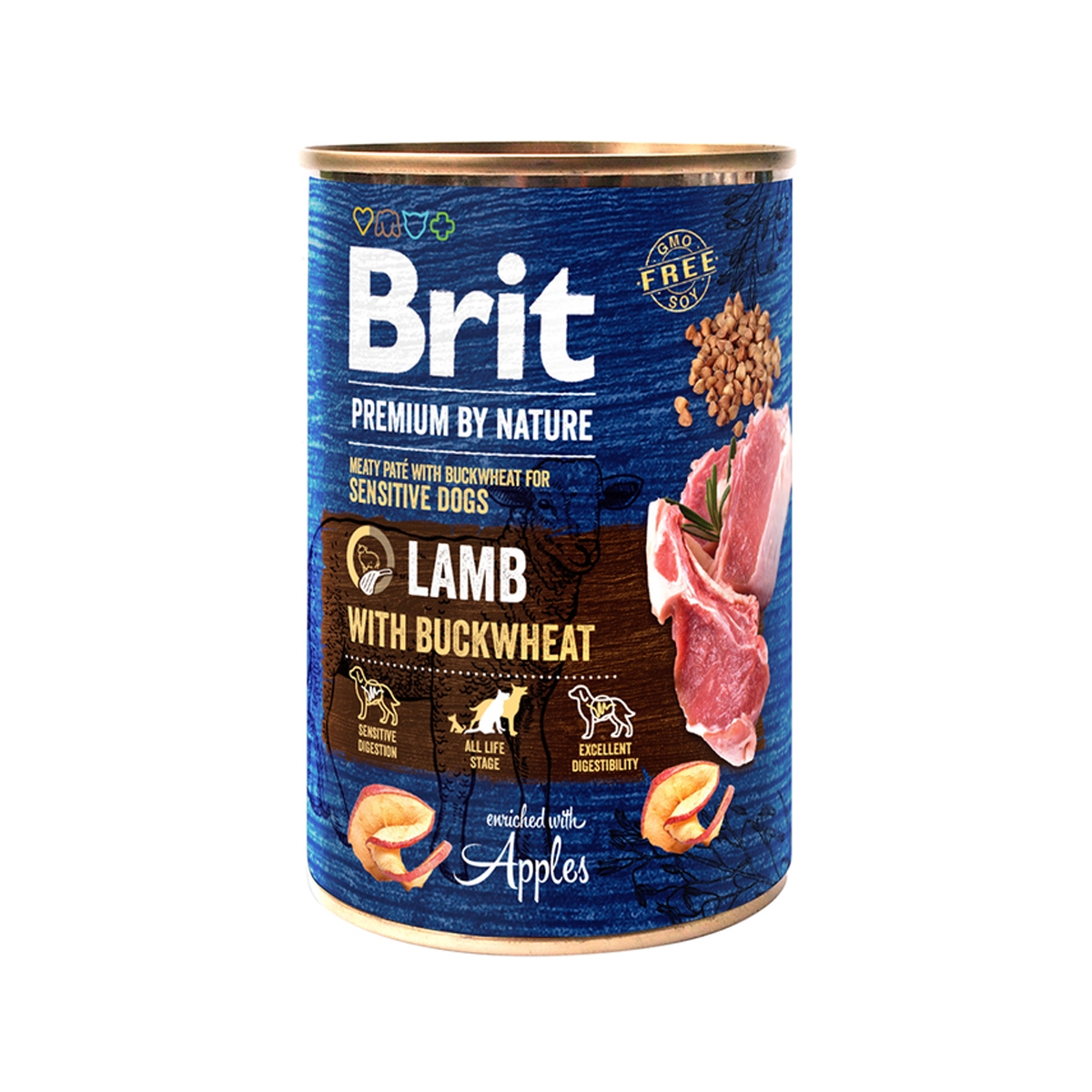 Brit Premium by Nature koera konserv lambaliha ja tatraga 800 g - Tootepilt 1
