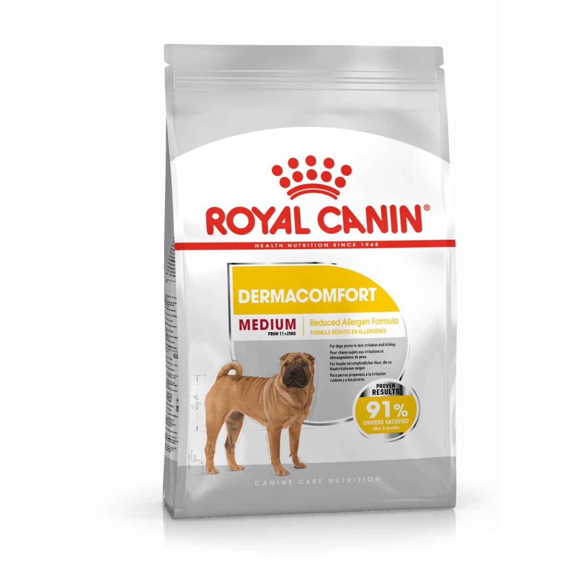 Royal Canin Dermac. koeratoit keskmist kasvu koertele 3 kg