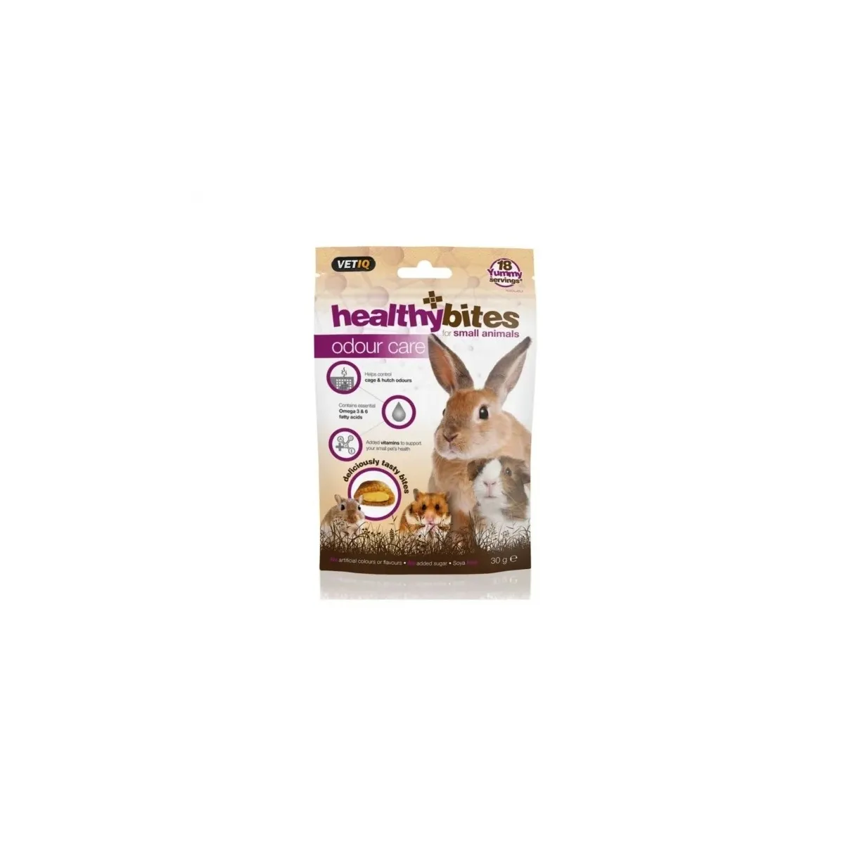 VETIQ Healthy Bites Odour Care maiused väikeloomadele, 30 g - Tootepilt