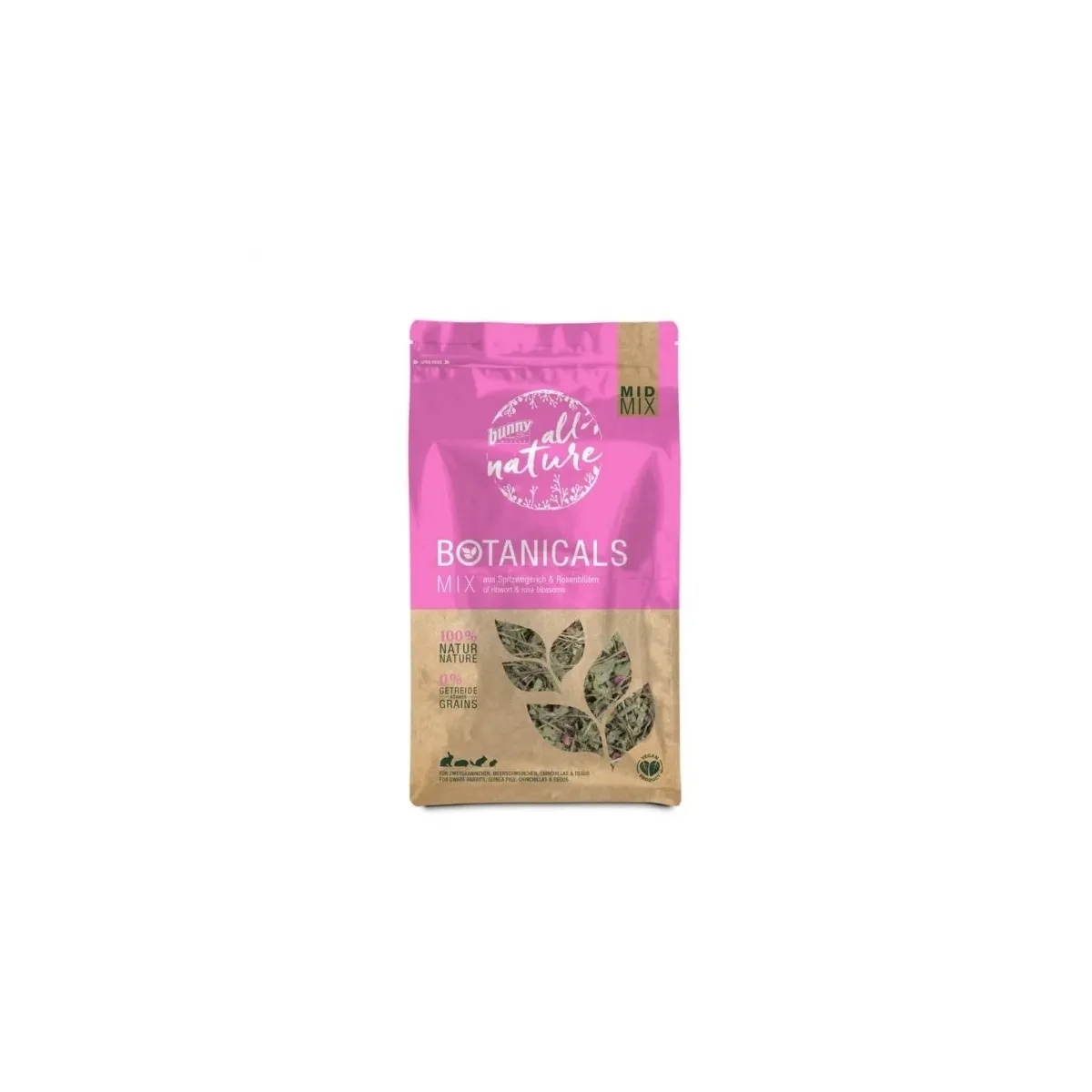 Bunny Botanicals MidMix maius, teeleht ja roos, 120 g - Tootepilt