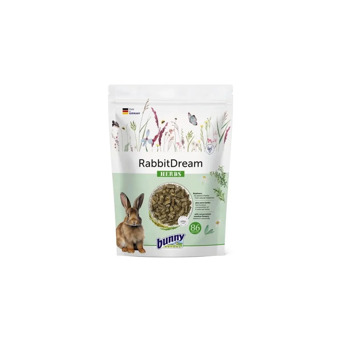 Bunny RabbitDream küüliku täissööt, ürdid, 1,5 kg - Tootepilt 1