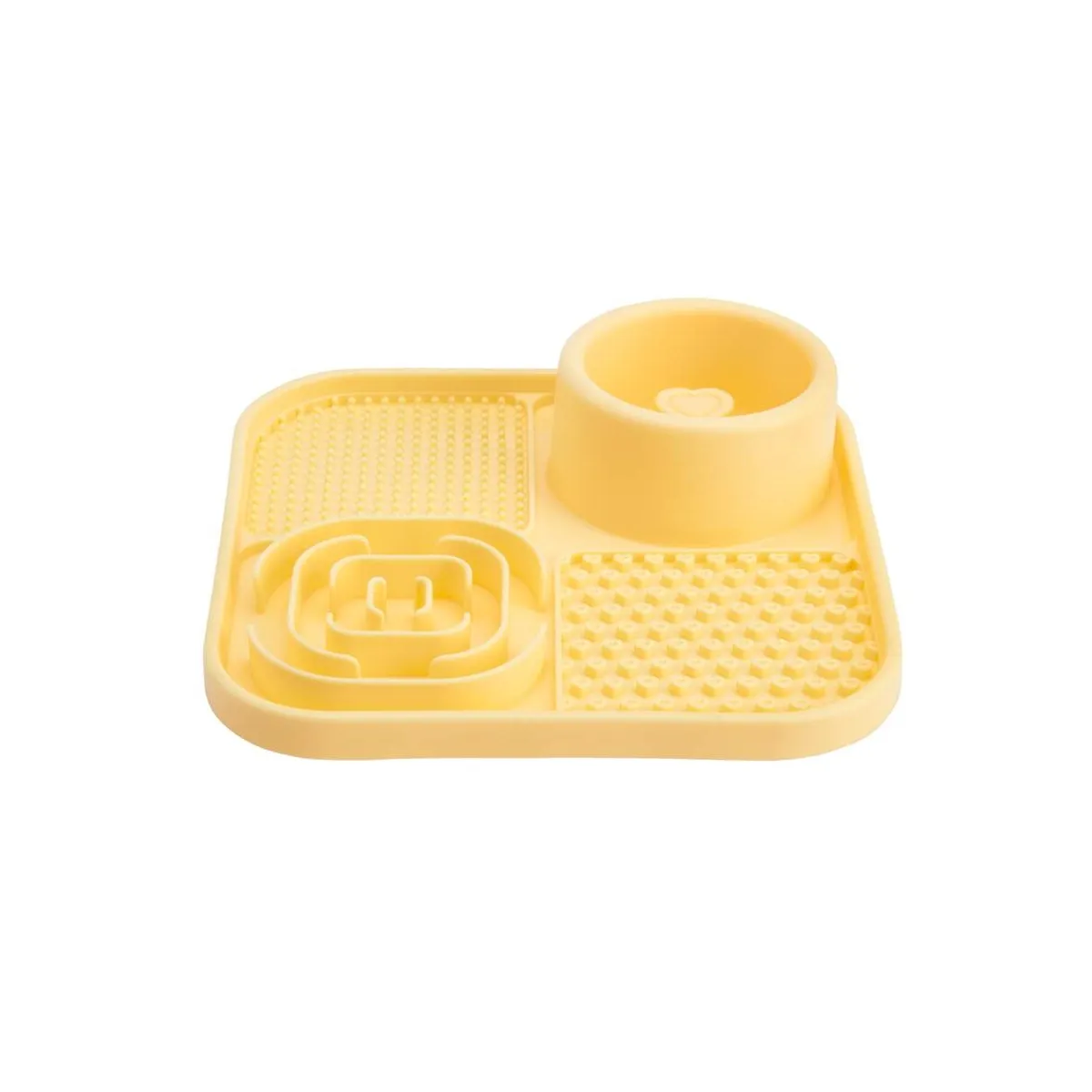 Little & Bigger Puppy Basics 4-osaline lakkumismatt kutsikale, kollane - Tootepilt