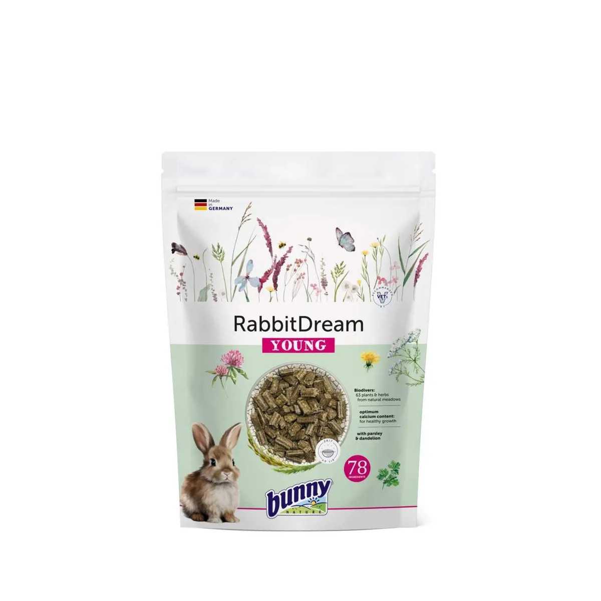Bunny RabbitDream noore küüliku täissööt, 600 g - Tootepilt
